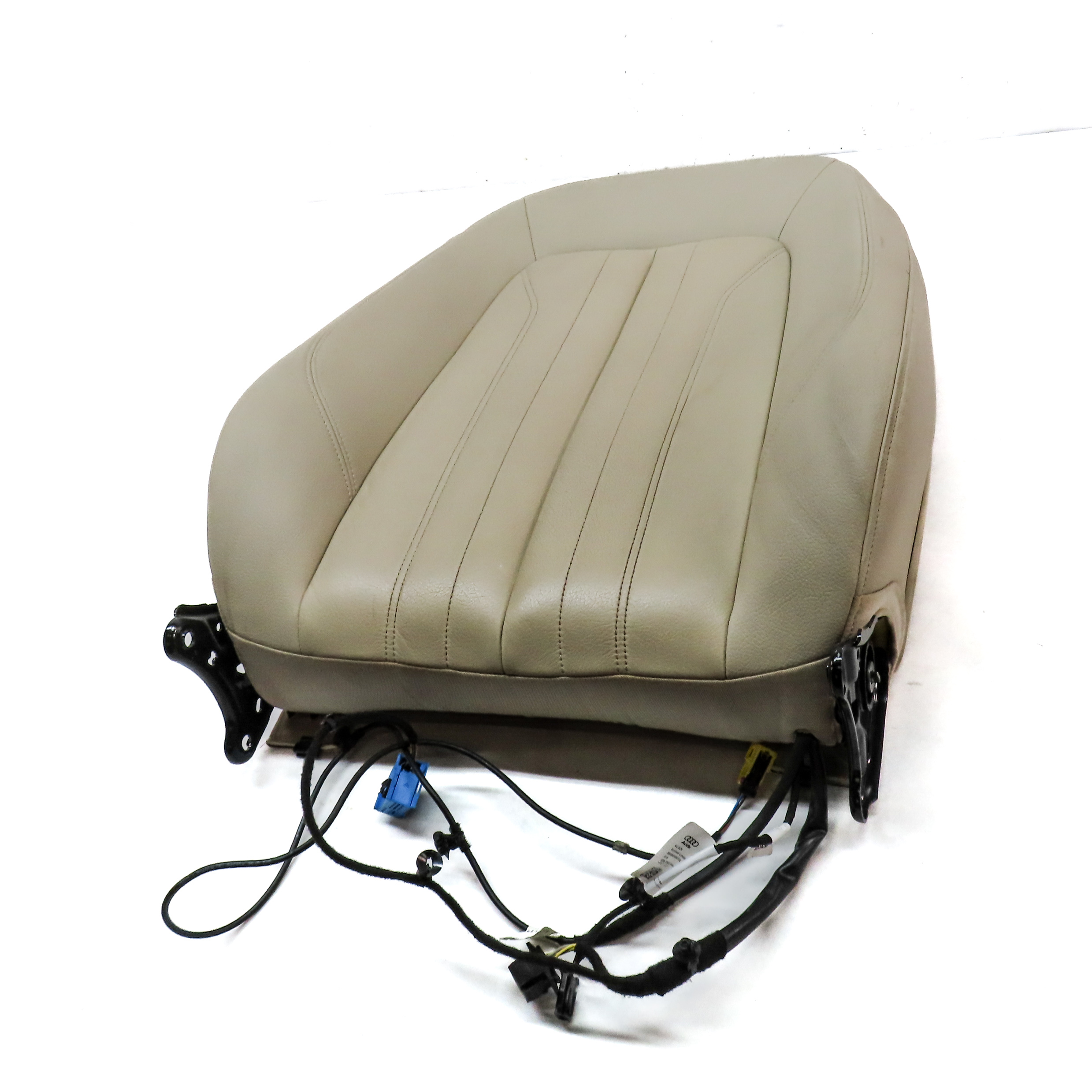 18 AUDI Q5 FY 80A FRONT LEFT DRIVER UPPER HEATED MEMORY SEAT BACK CUSHION(BEIGE) — exact item pictured